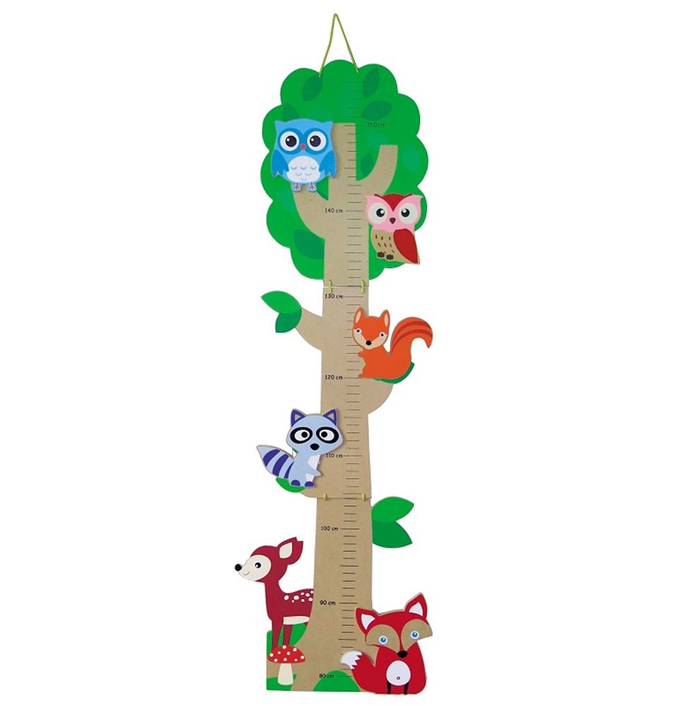 Ulysse Holzwachstumsbaum Waldtiere 80-150 cm