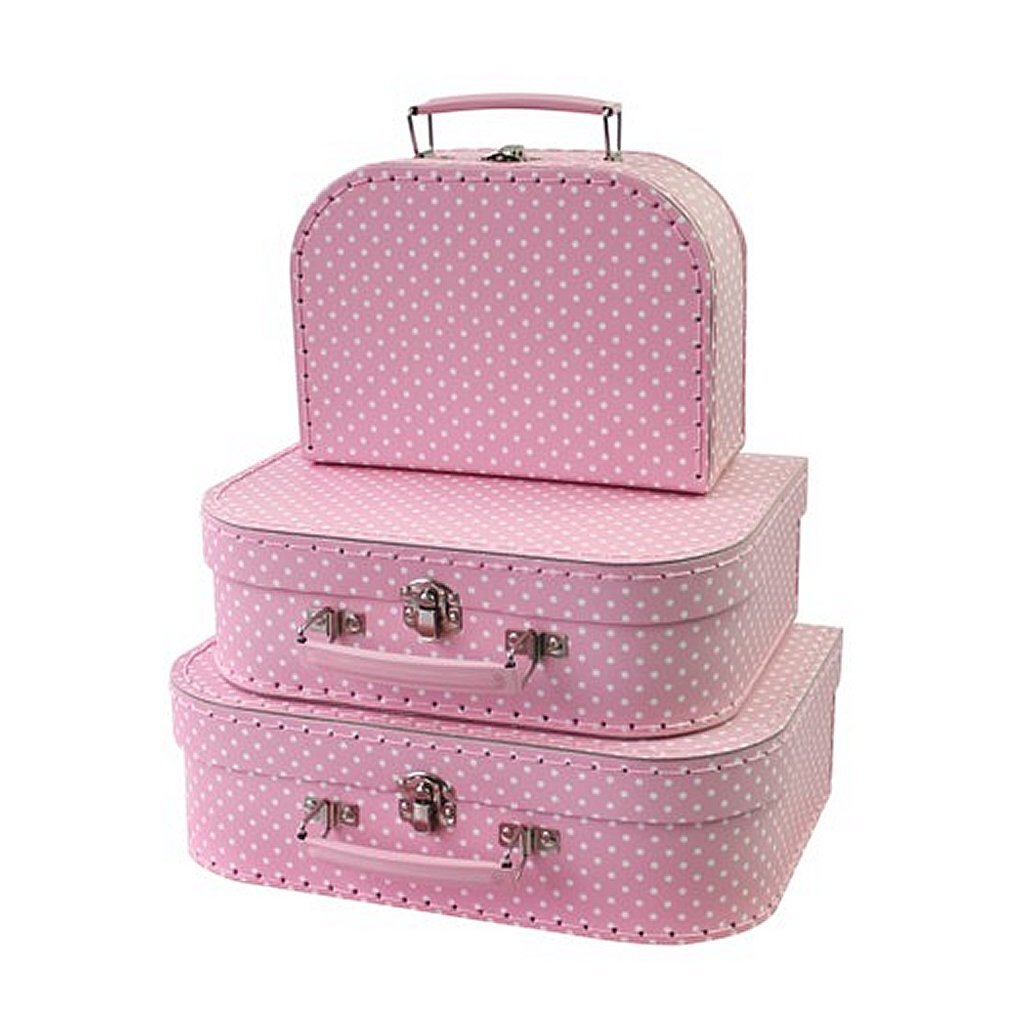Simply for Kids Simply for 3-teiliges Kofferset Polka Dot Pink