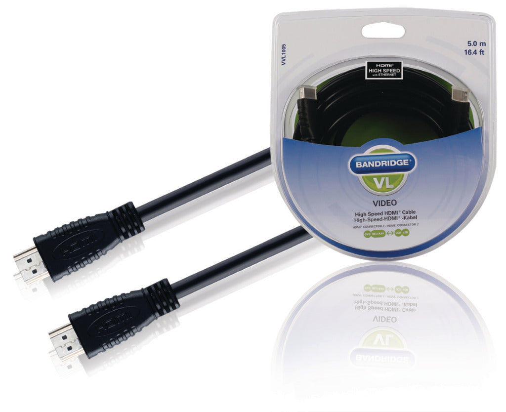 Bandridge Bandridge Vvl1005 HDMI-Hochgeschwindigkeitskabel 5,0 m