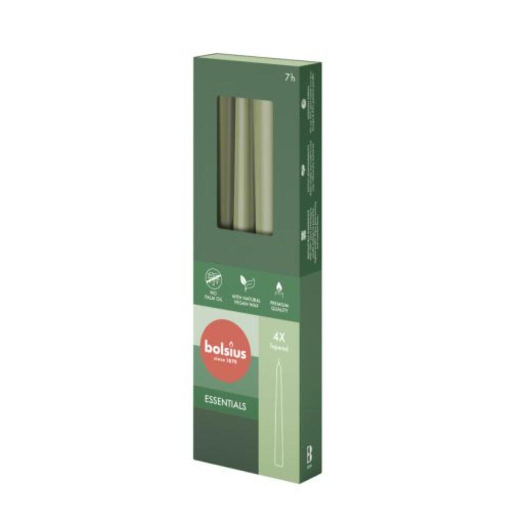 Bolsius Gothic Kerzen Fresh Olive 4x