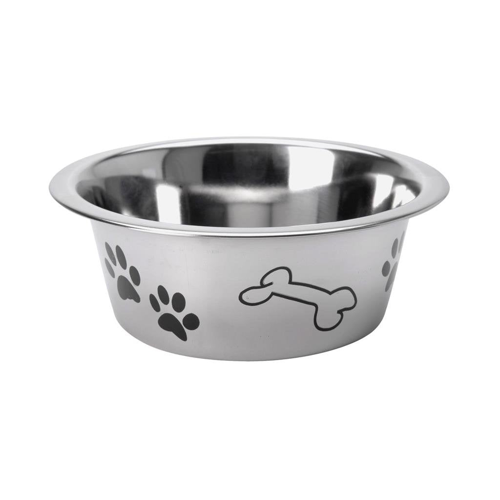 Basic Hundefutternapf mit Aufdruck 16 cm aus Edelstahl