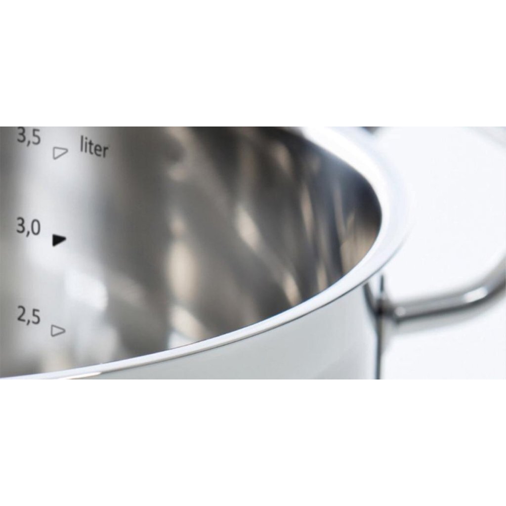 BK Präzisionspfannenset 4-teilig Edelstahl Glas Silber