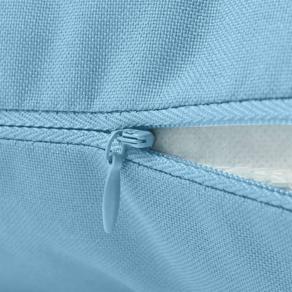 Vidaxl Outdoor -Kissen 60x40 cm hellblau 2 STs