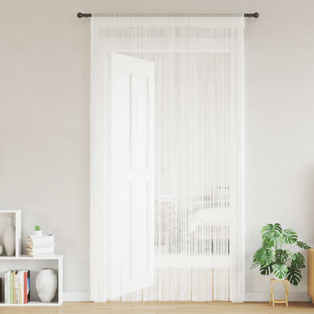 Vidaxl -Drahtvorhänge 2 ST 140x250 cm Weiß