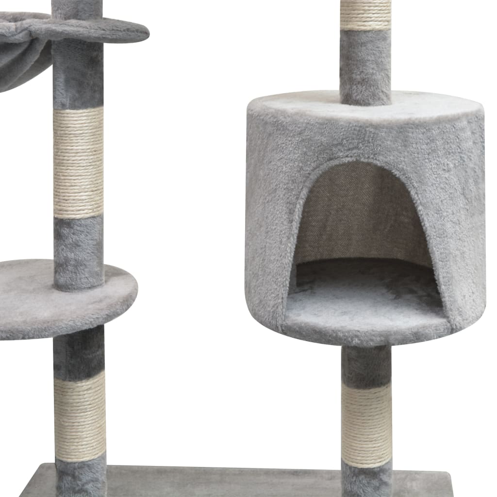Vidaxl Cat Scraping Post mit Sisal -Kratzern 125 cm Grau