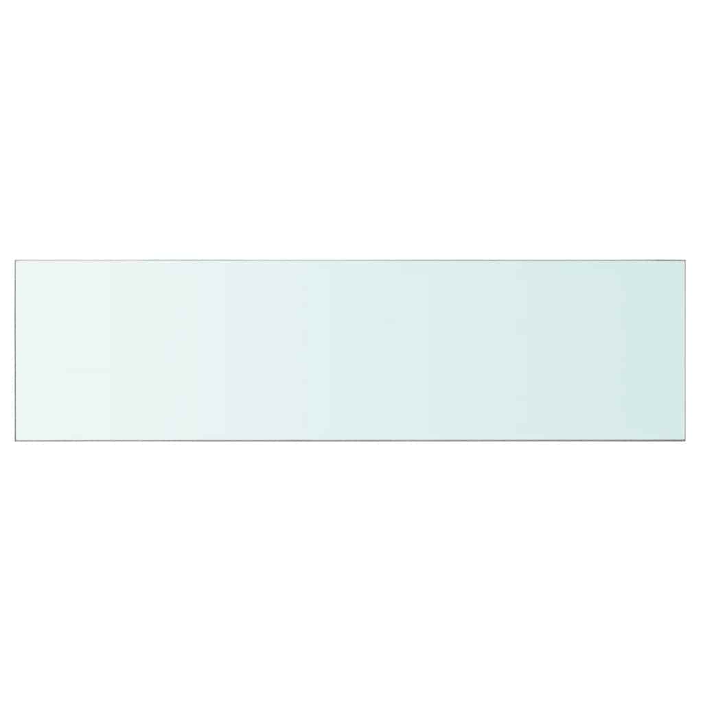 Vidaxl wandschap transparant 110x30 cm glas