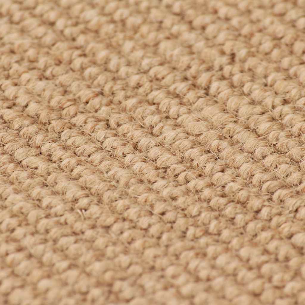 Vidaxl Teppich mit Latex unten 70x130 cm Jute natürlich