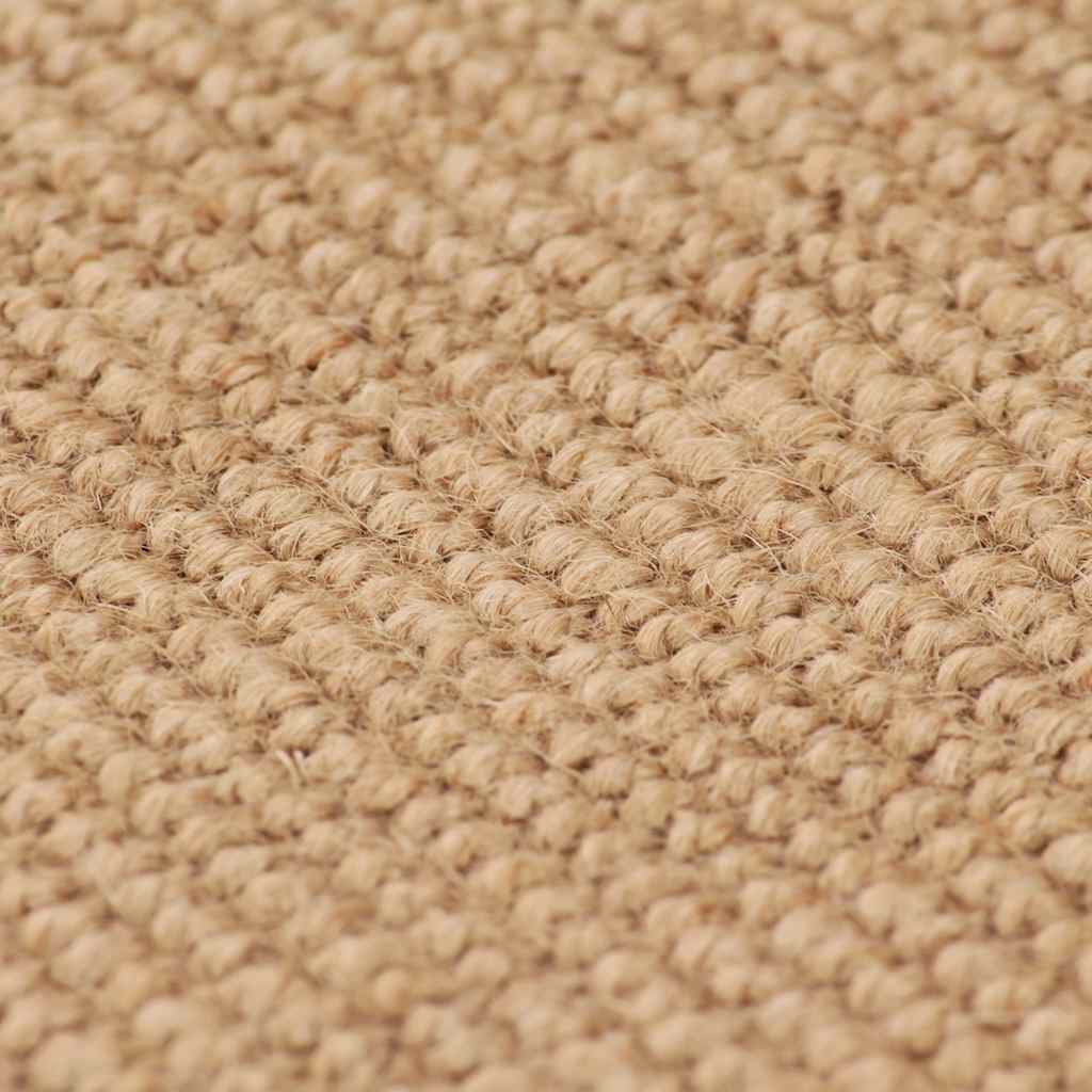 Vidaxl Teppich mit Latex unten 80x160 cm Jute natürlich