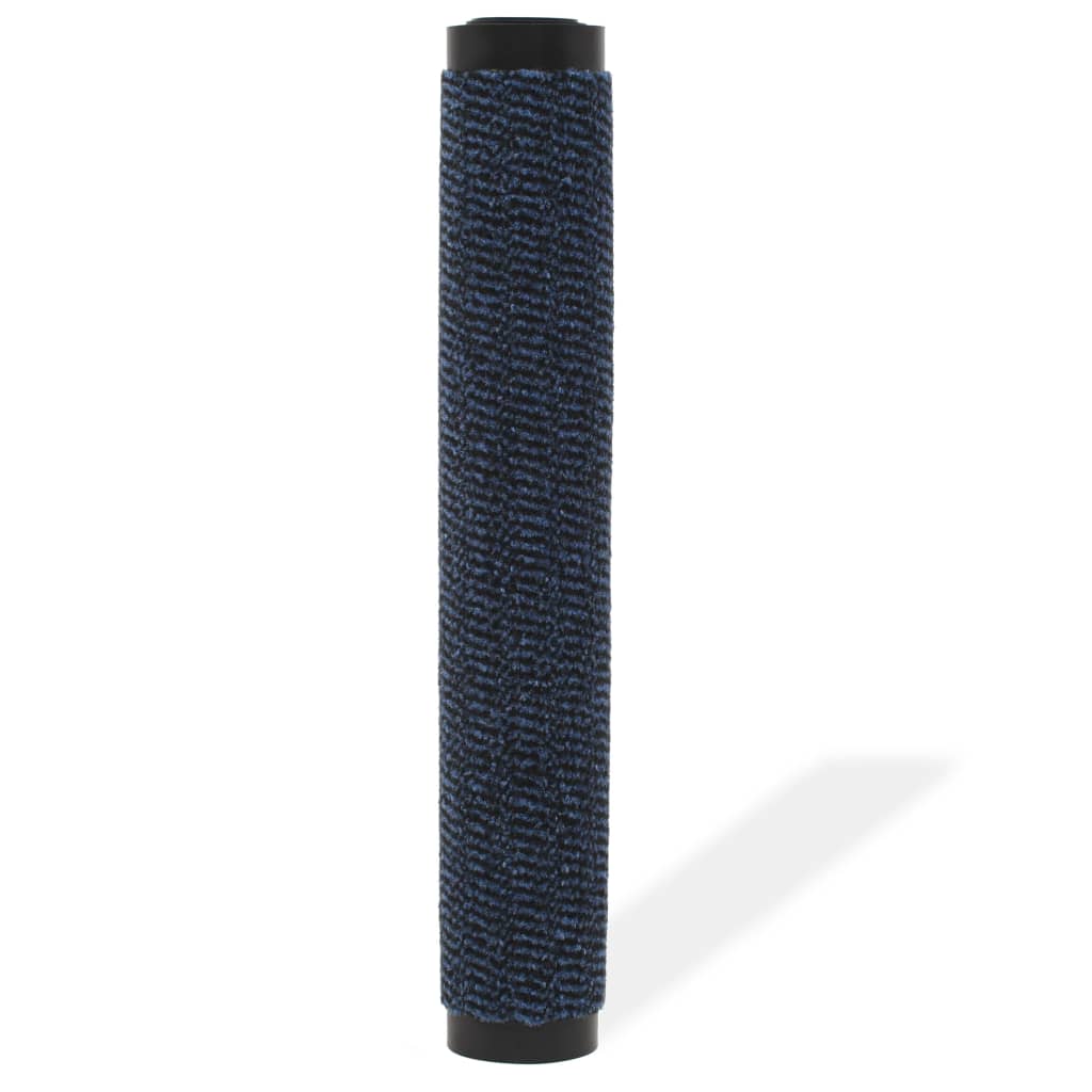 Vidaxl droogloopmat rechteckig getuftet 90x150 cm blau