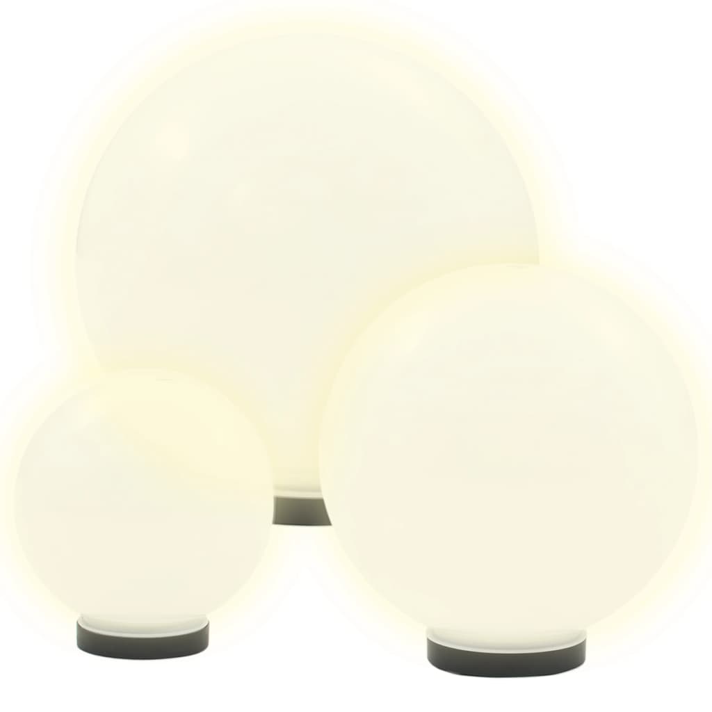 Vidaxl LED -Lampenlampen um 20 30 40 cm PMMA 3 PCs