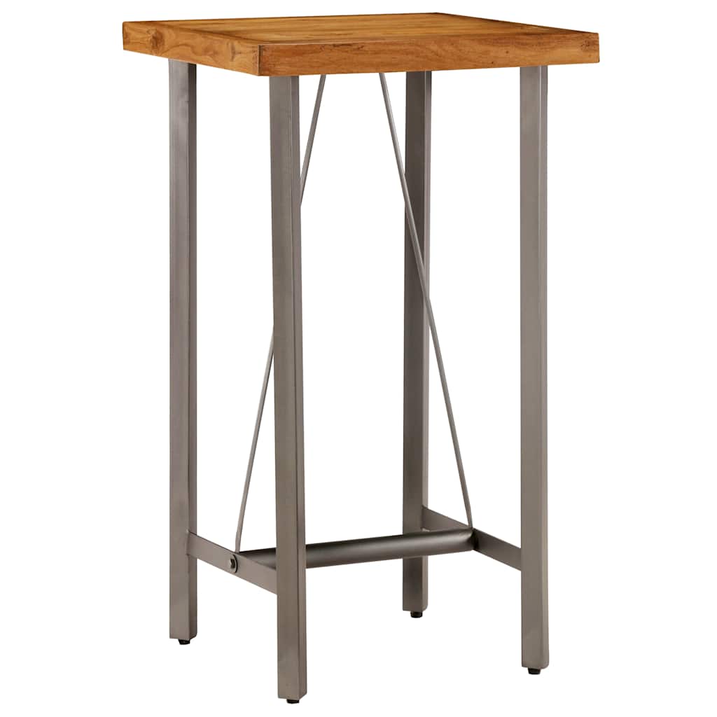 Vidaxl bartafel 60x60x107 cm massief gerecycled teakhout