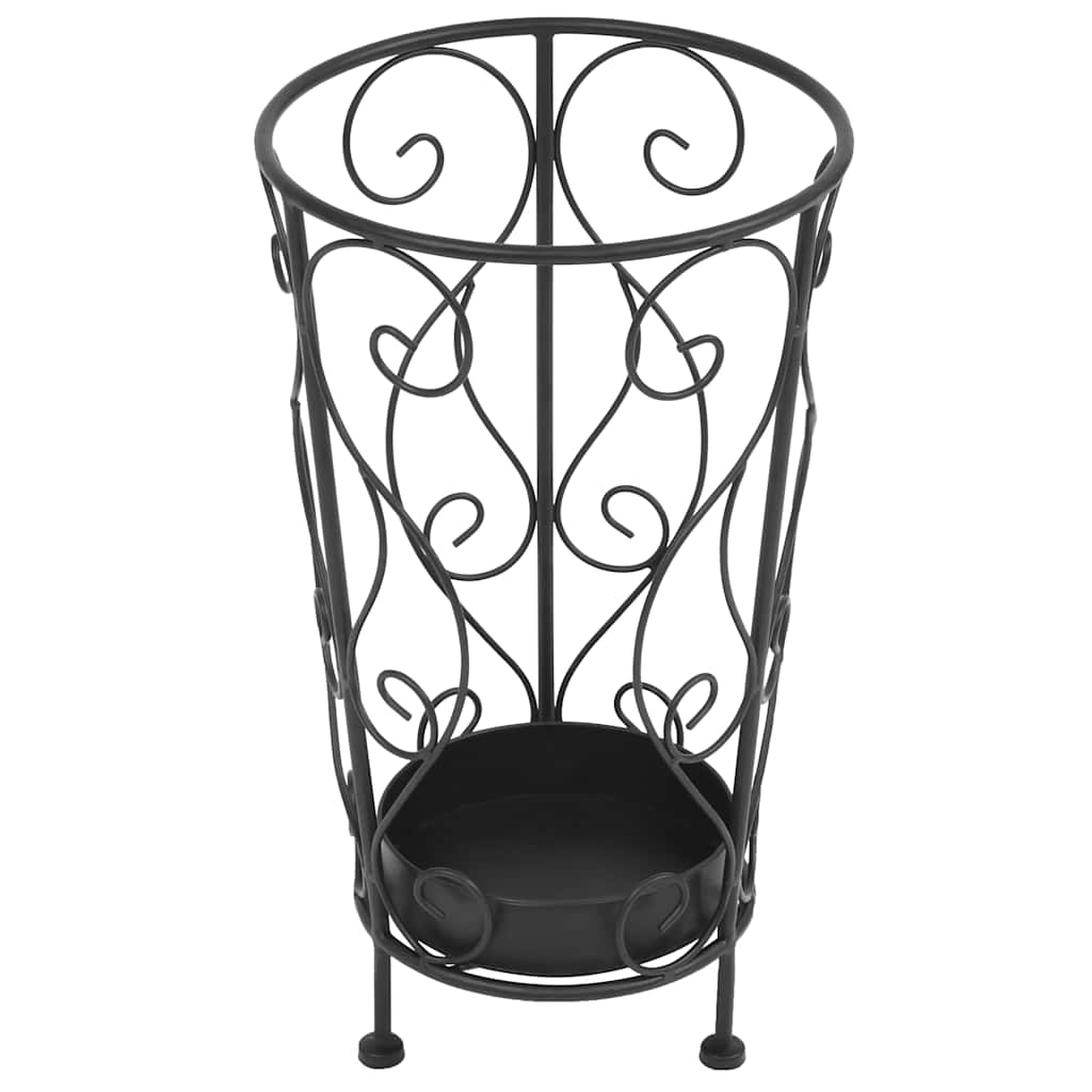 Vidaxl Regenschirmhalter Vintage Style 26x46 cm Metall Schwarz