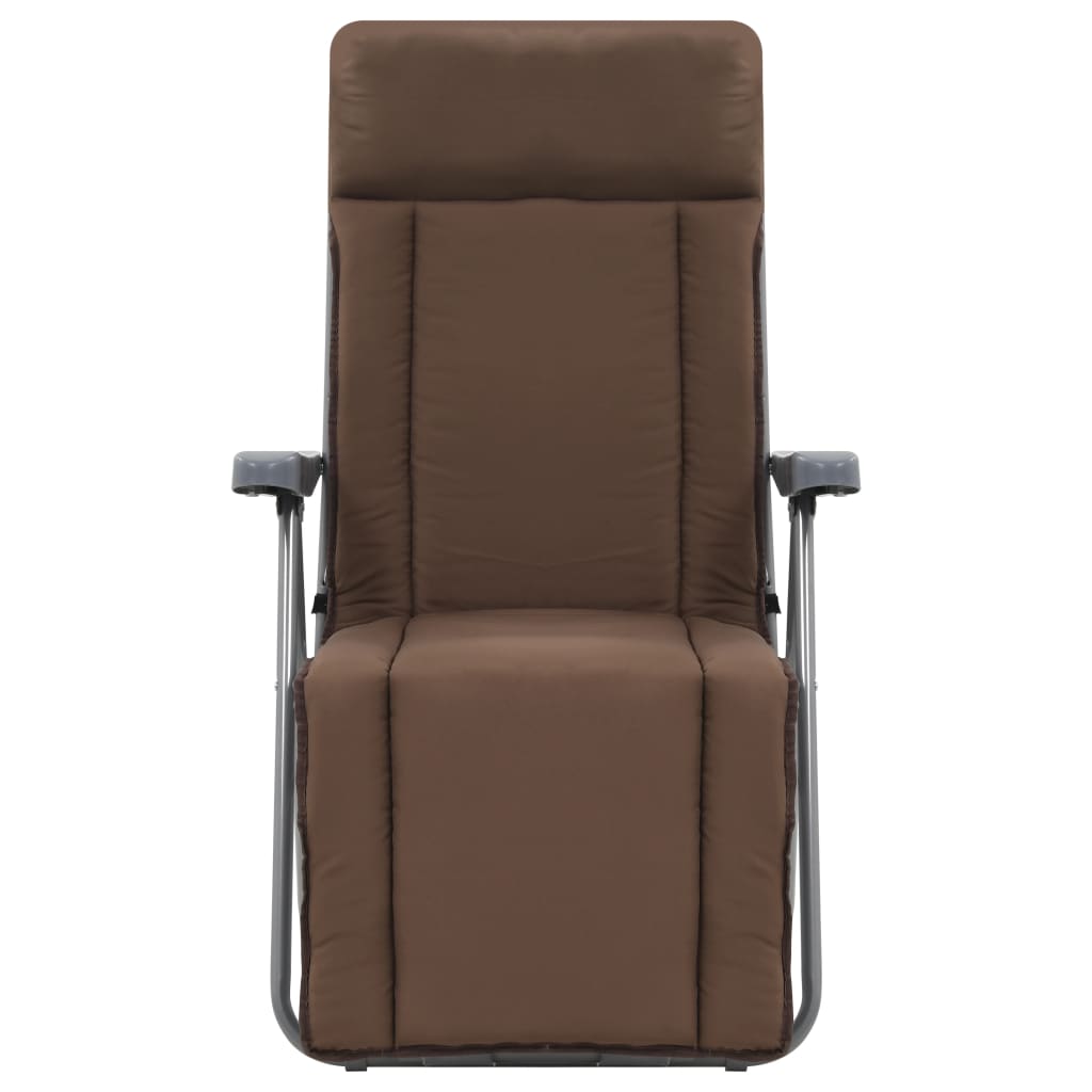 Vidaxl tuinstoelen met kussen inklapbaar 2 st bruin