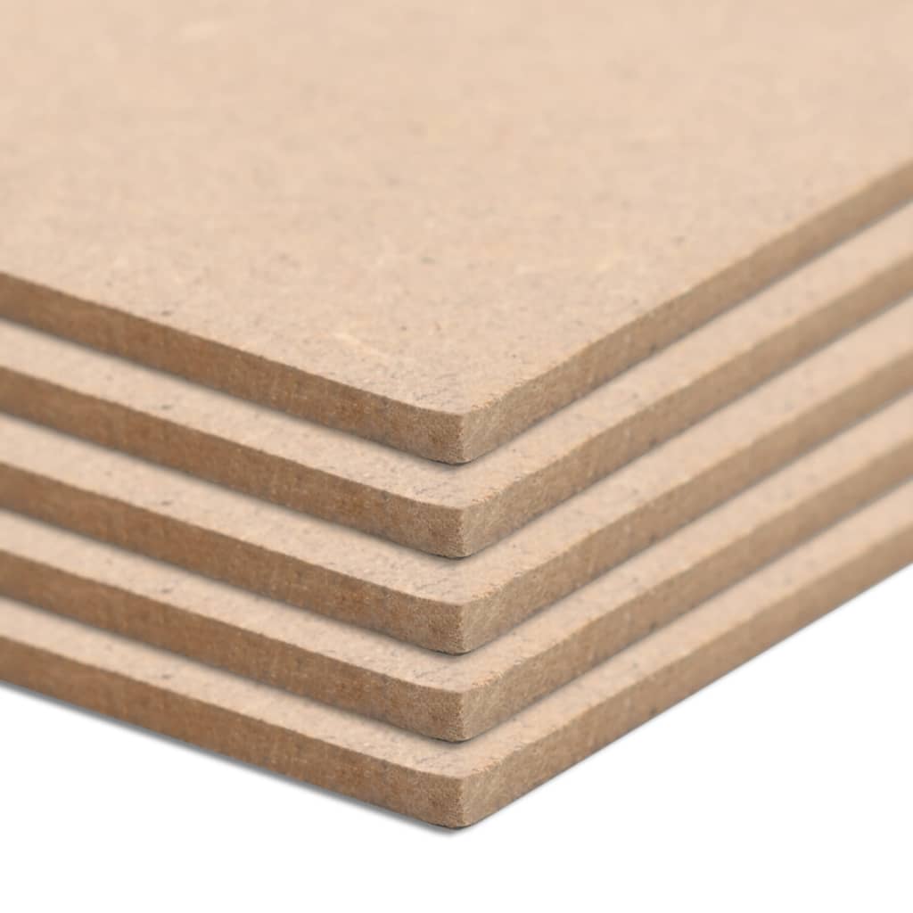 VIDAXL MDF -Platten rechteckig 120 x 60 cm 2,5 mm 10 STs