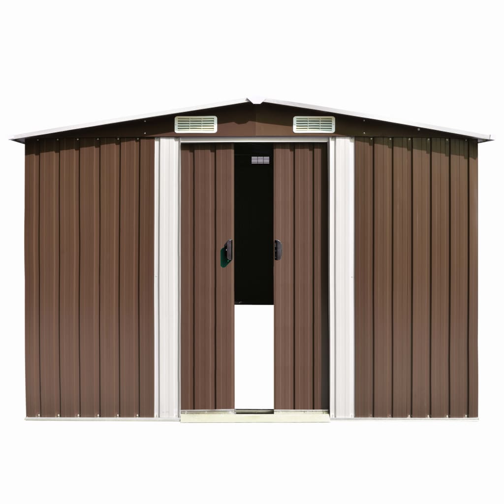 VidaXL Gartenhaus 257x580x181 cm Metall braun