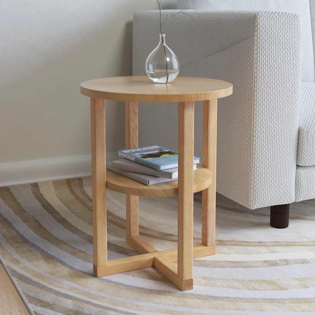 Vidaxl bijzettafel 40x50 cm massief eikenhout