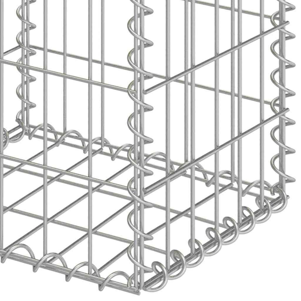 Vidaxl schanskorven 2 st 30x30x40 cm gegalvaniseerd staal