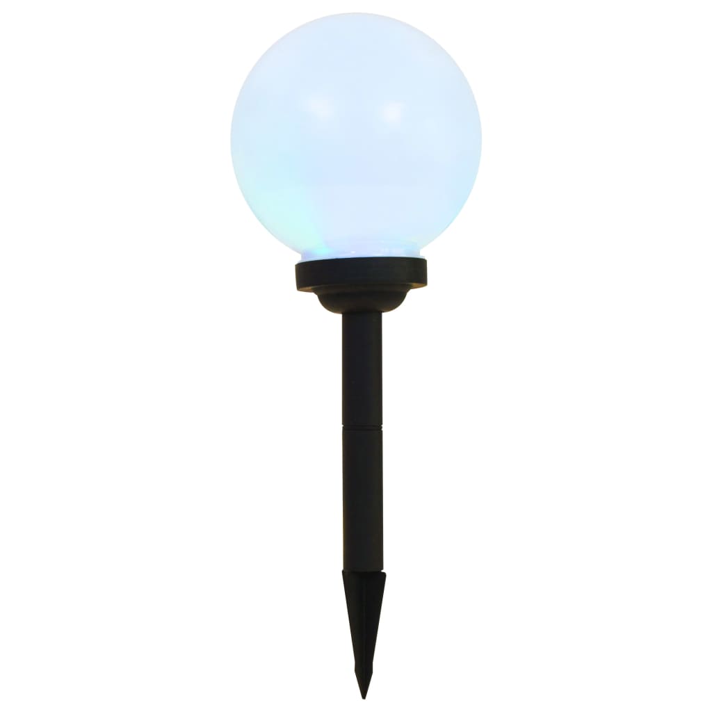 Vidaxxl LED-Solarlampen rund 20 cm RGB 3 Stk