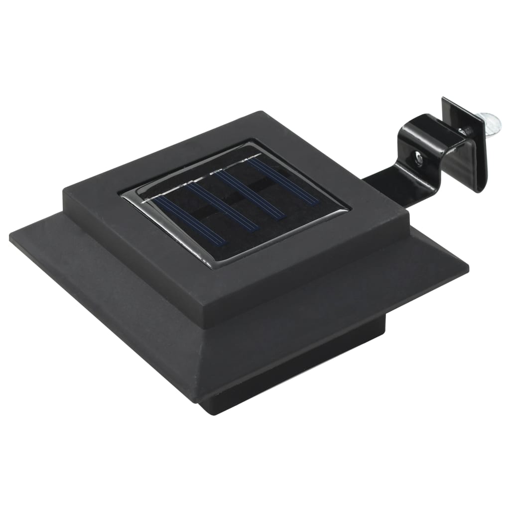 Vidaxxl LED-Solarlampen quadratisch 12 cm schwarz 6 Stk