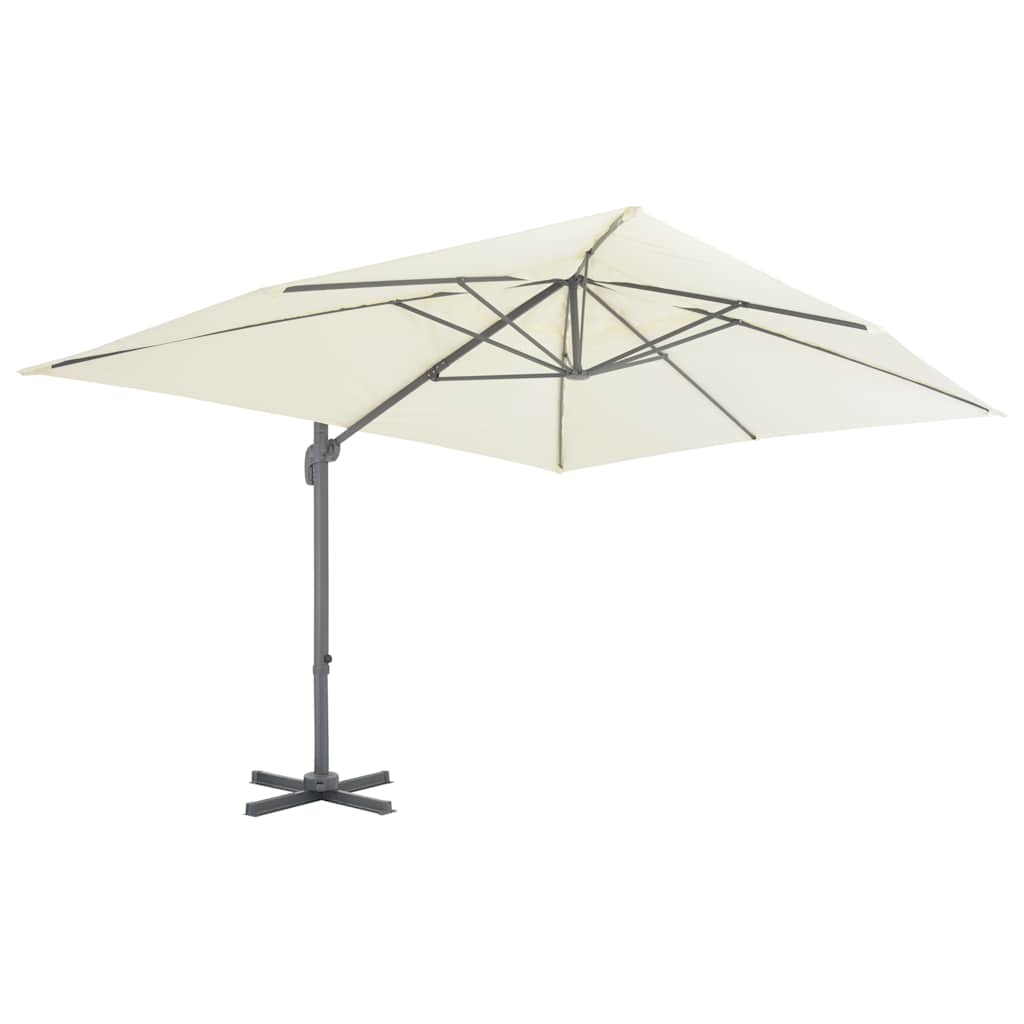 Vidaxx schwimmender Sonnenschirm mit Aluminiumstange 400x300 cm sandfarben