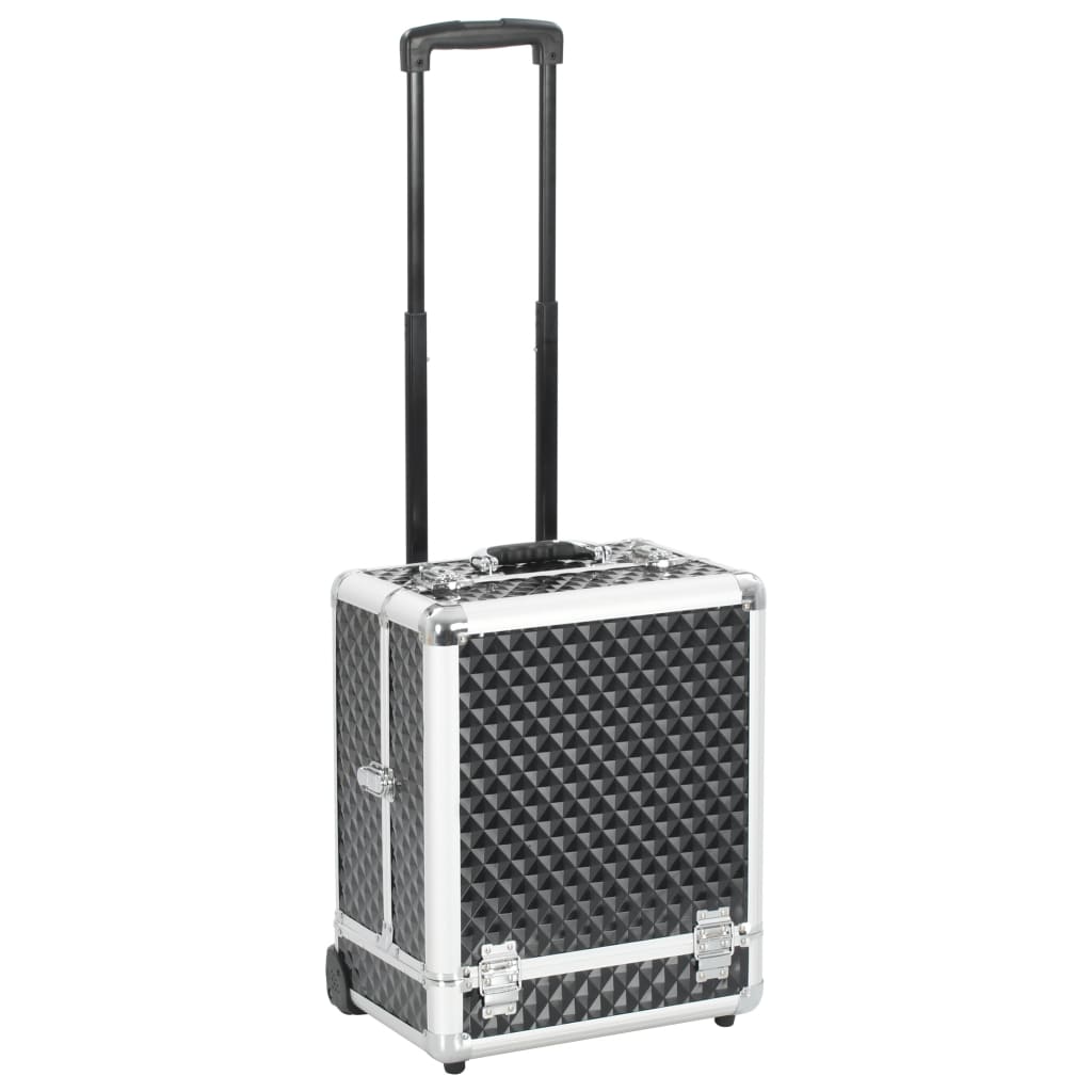 Vidaxl-Make-up-Trolley 35x29x45 cm Aluminiumschwarz