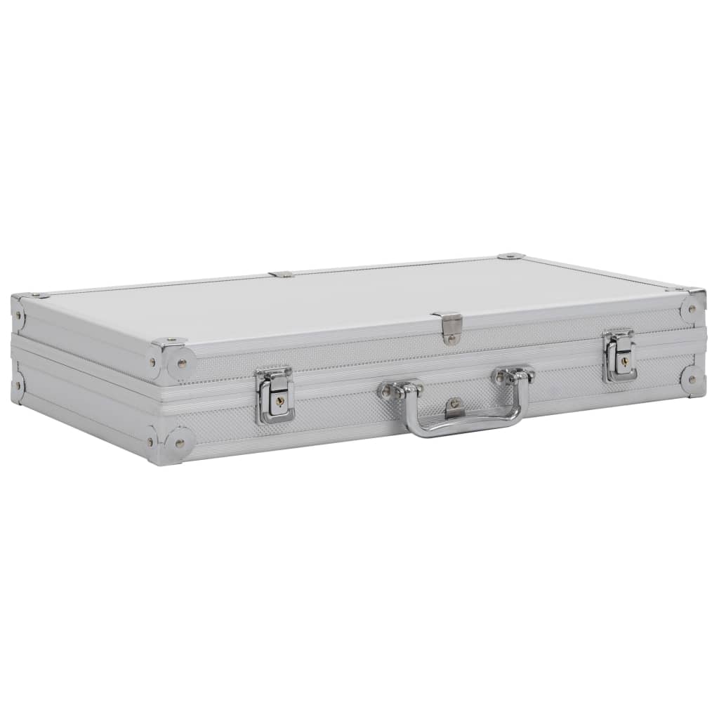Vidaxx Waffenkoffer Aluminium ABS silberfarben