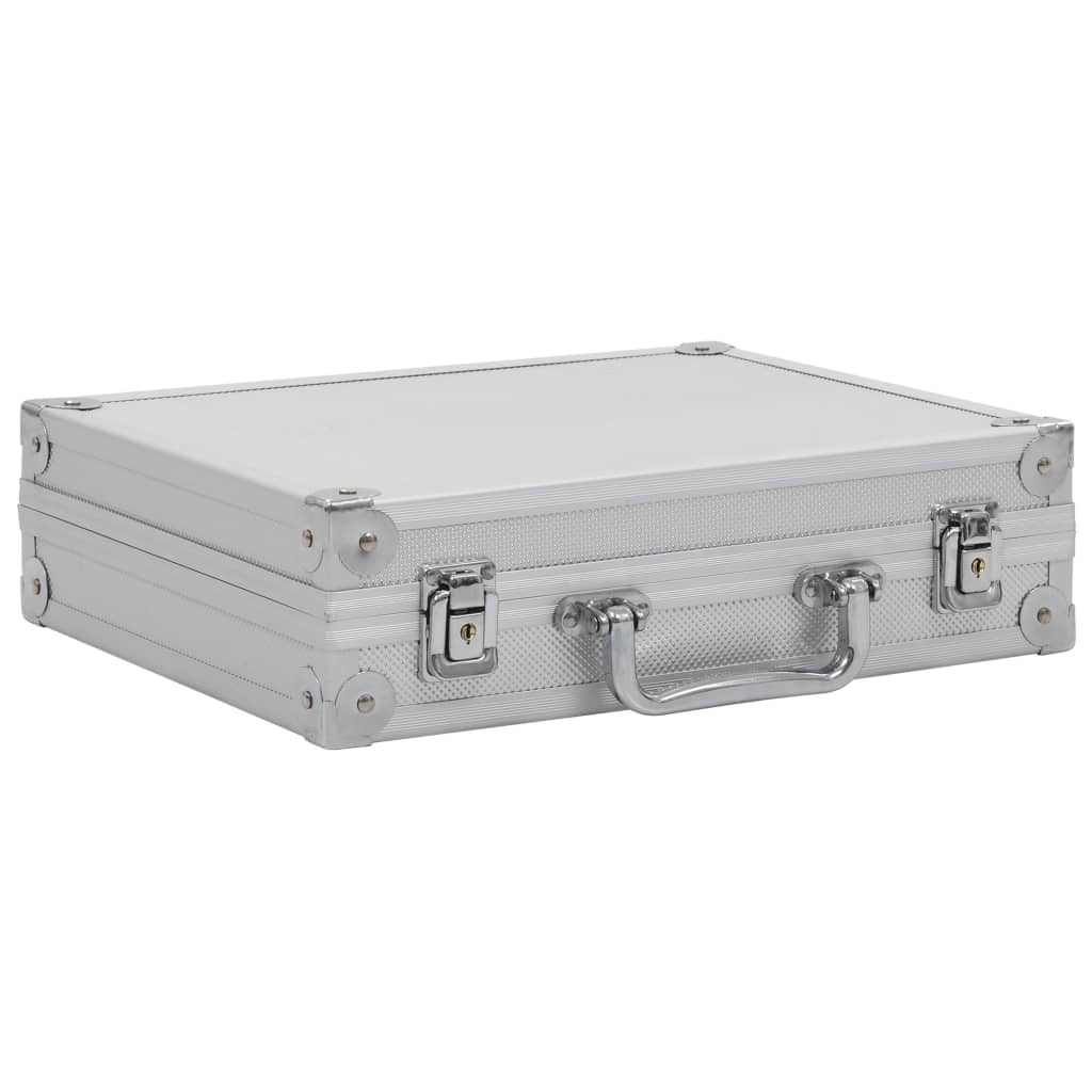 Vidaxx Waffenkoffer Aluminium ABS silberfarben