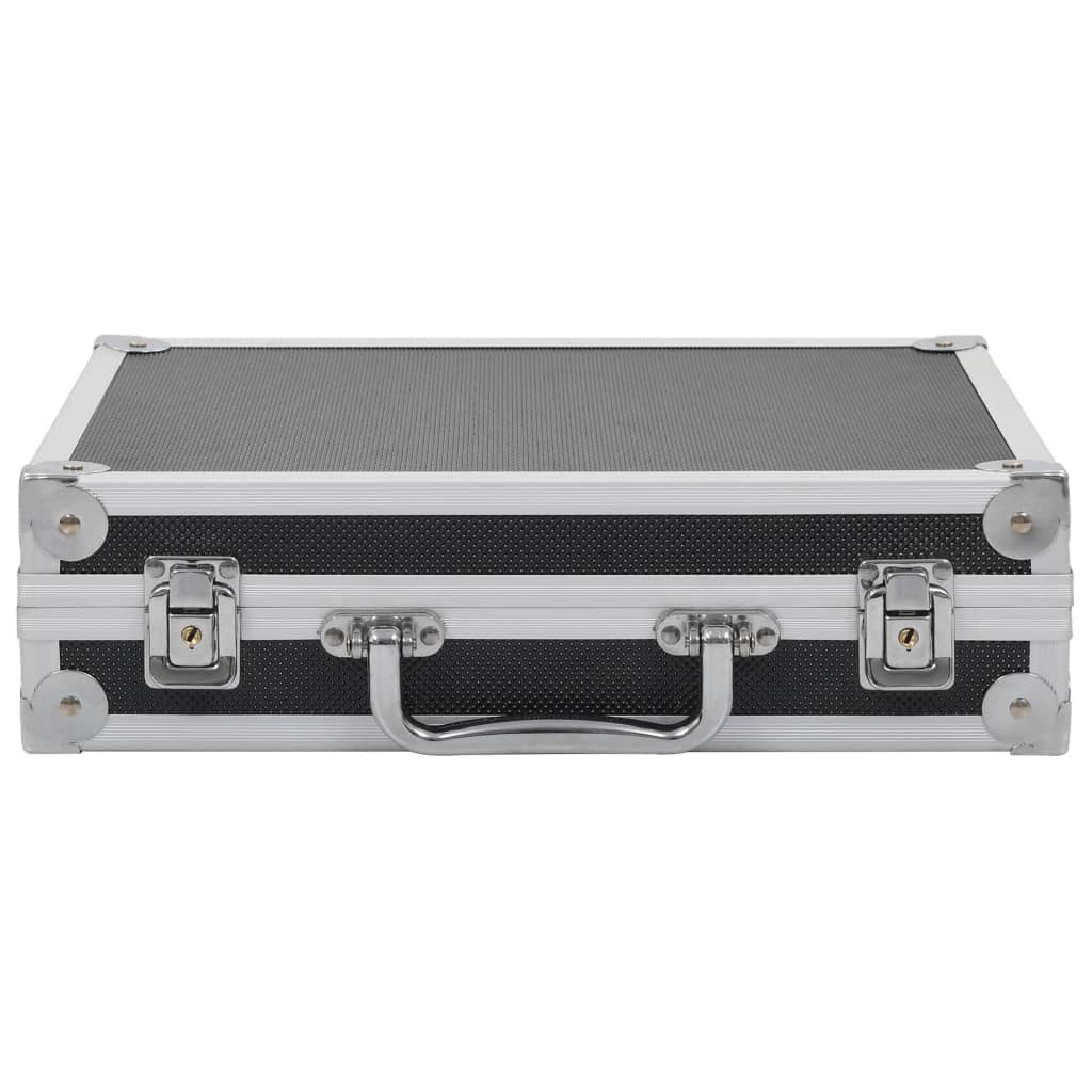 Vidaxx Waffenkoffer Aluminium ABS schwarz