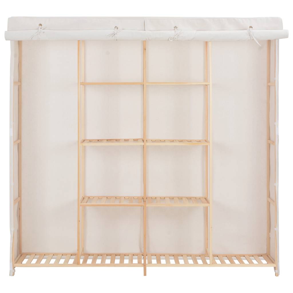 Vidaxl kledingkast 173x40x170 cm stof wit