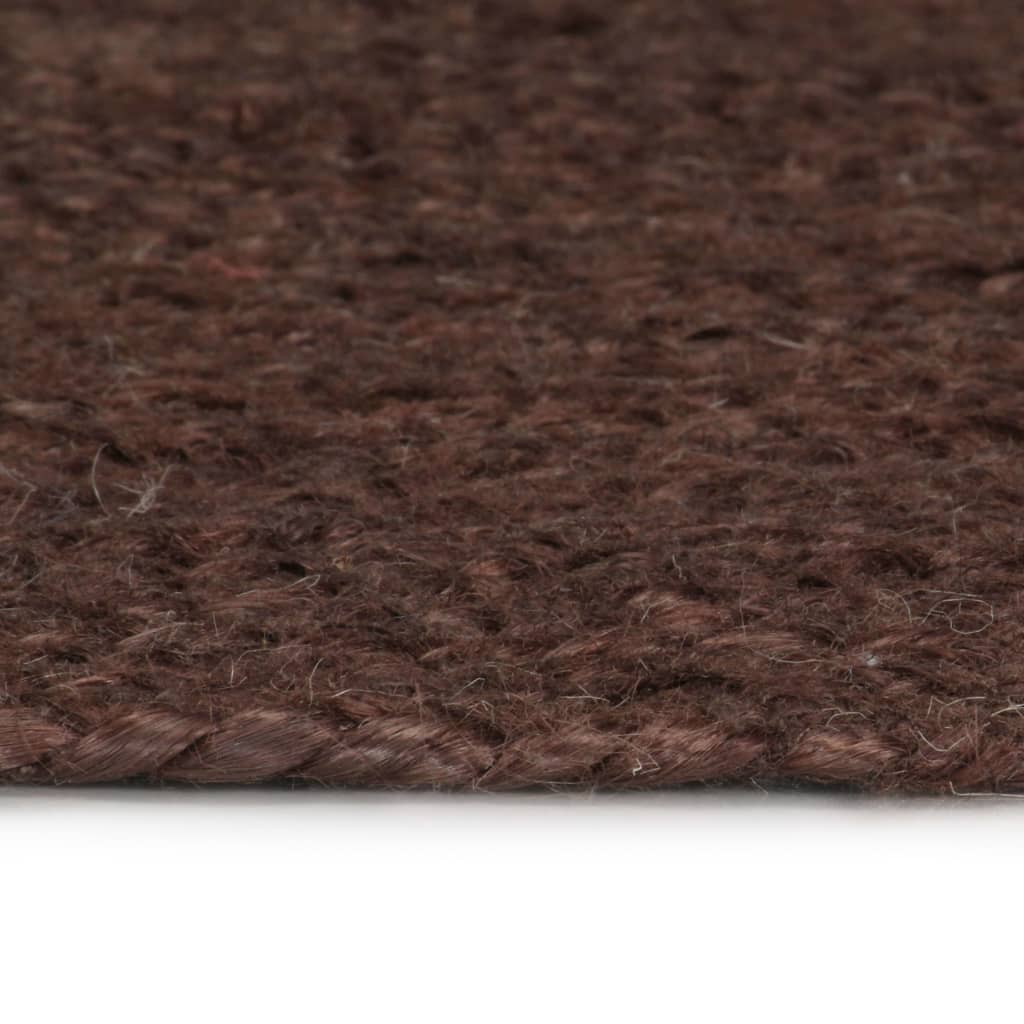 Vidaxl Teppich handgefertigt um 150 cm Jute Braun