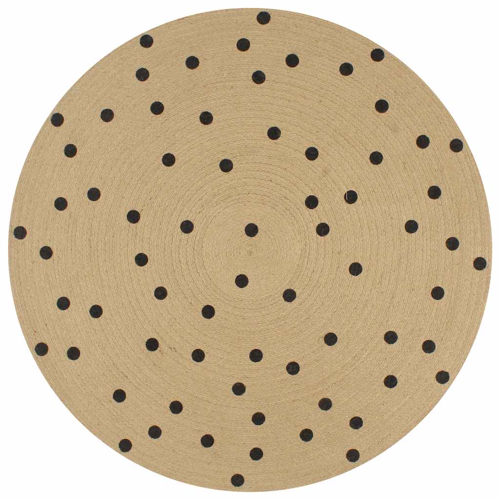 Vidaxx-Teppich handgefertigt mit Tupfendruck, 90 cm Jute