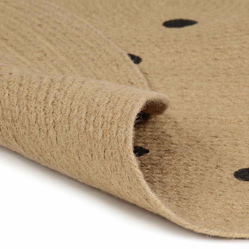 Vidaxx-Teppich handgefertigt mit Tupfendruck, 90 cm Jute