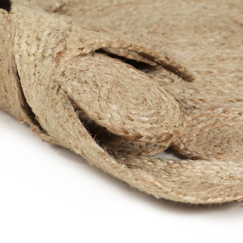 Vidaxl Teppich handgefertigt 150 cm geflochtener Jute