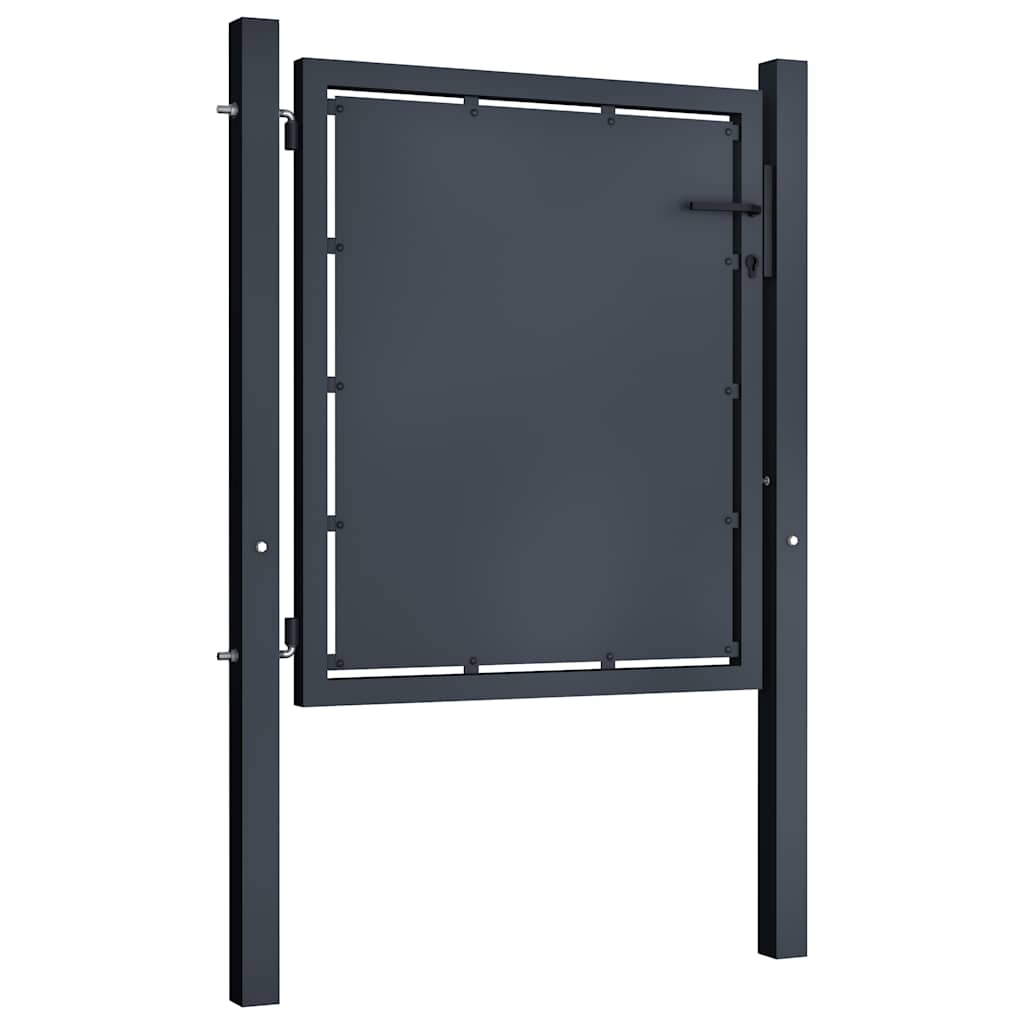 Vidaxxl Tor 100x75 cm Stahl Anthrazit