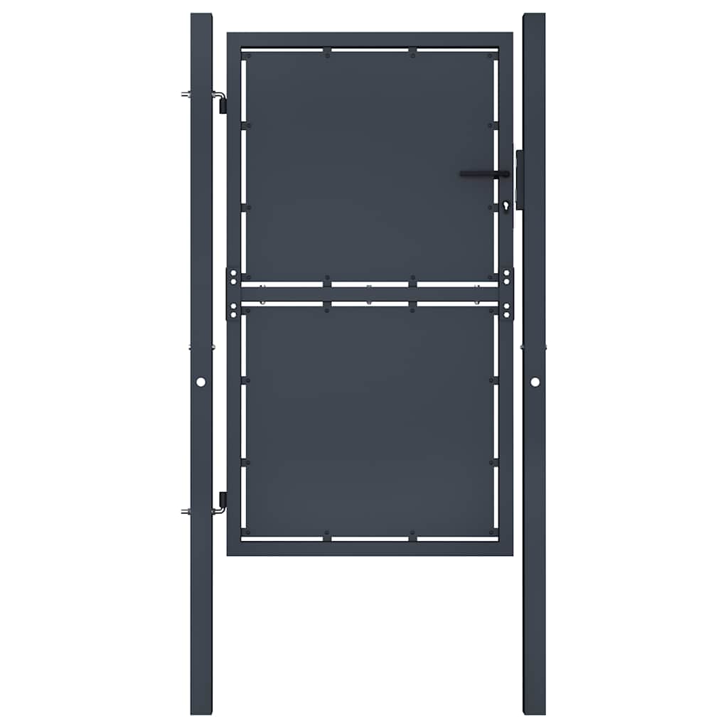 VidaXL Tor 100x150 cm Stahl Anthrazit