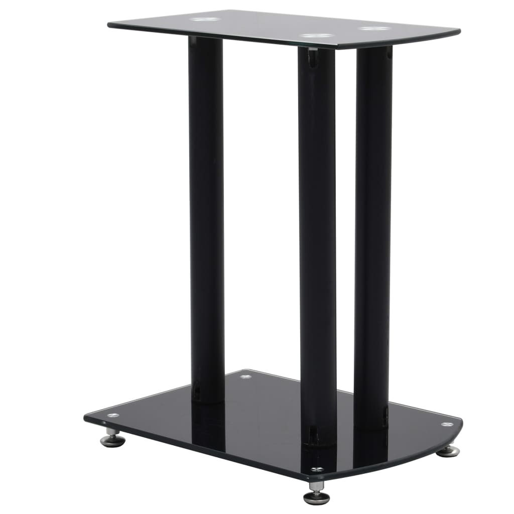 VidaXL Lautsprecher Standard 2 Stück Aluminium Sicherheitsglas schwarz