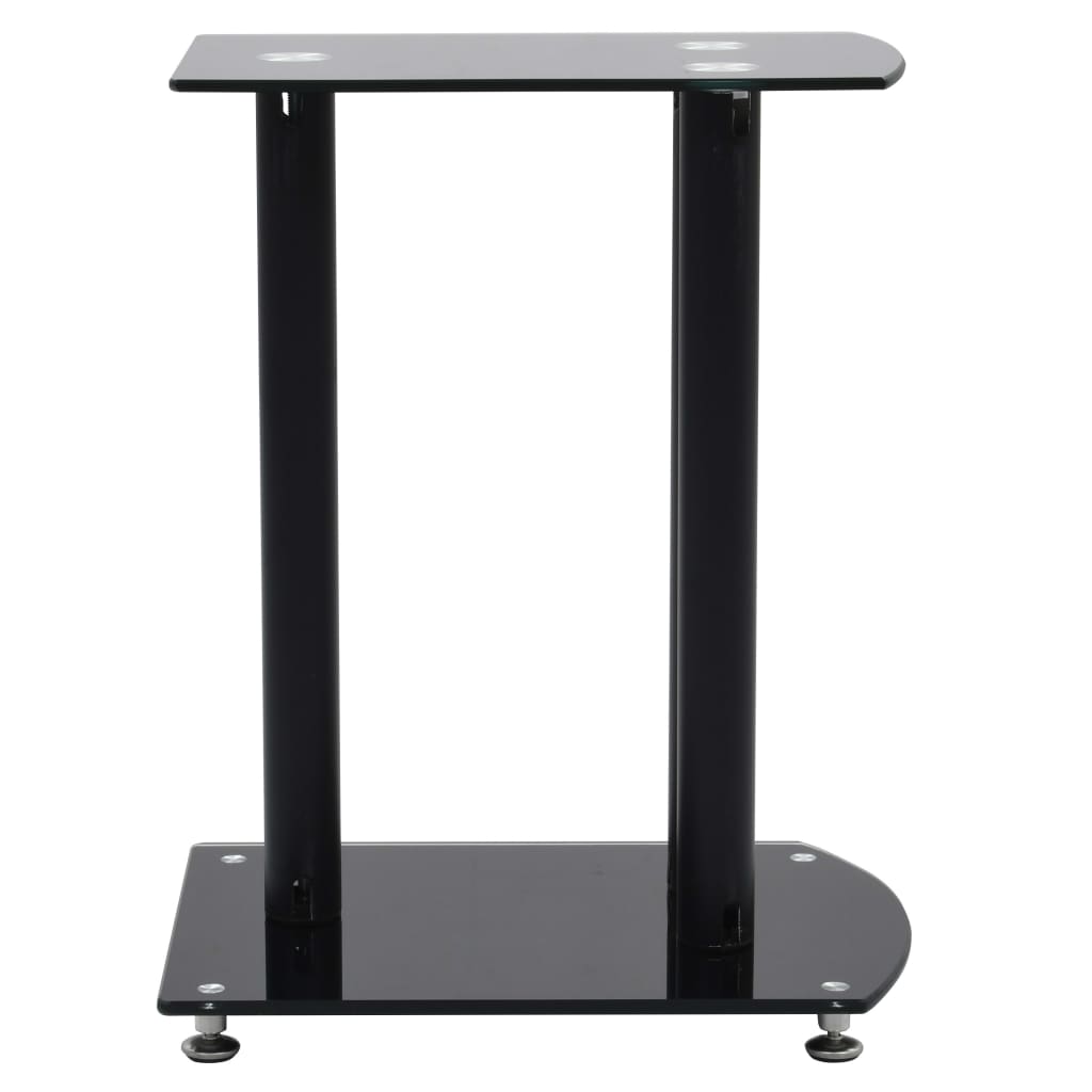 VidaXL Lautsprecher Standard 2 Stück Aluminium Sicherheitsglas schwarz