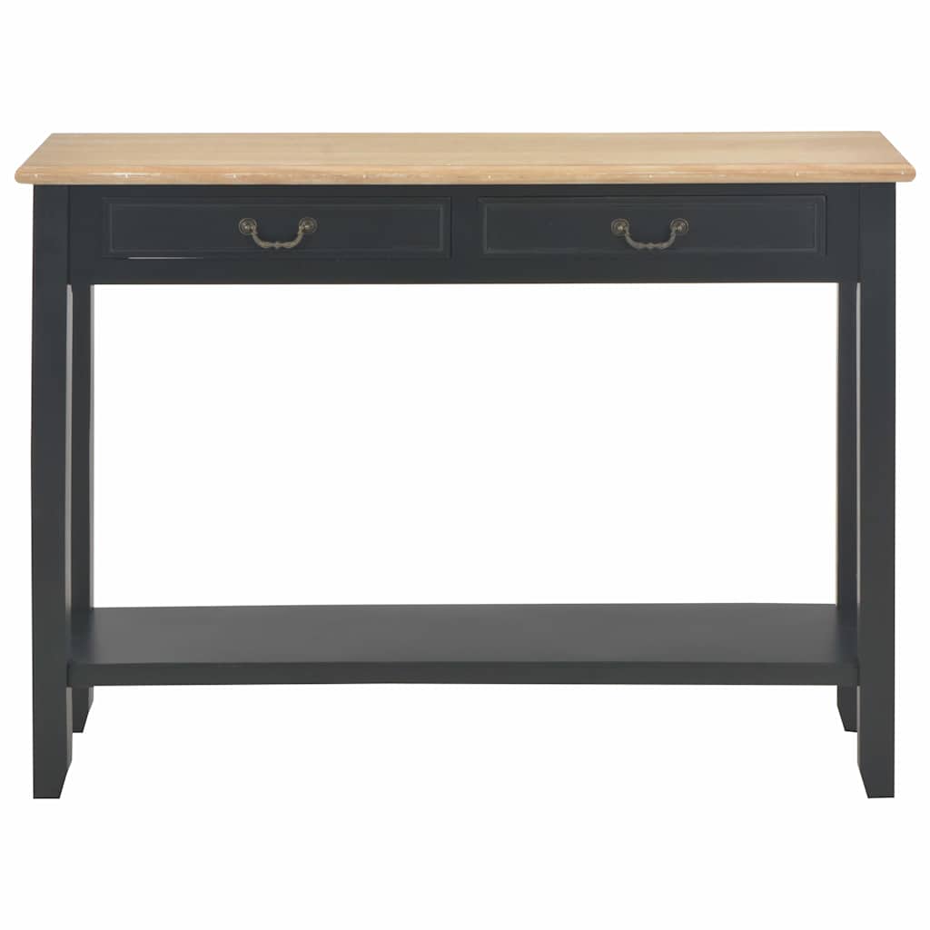 Vidaxl wandtafel 110x35x80 cm hout zwart