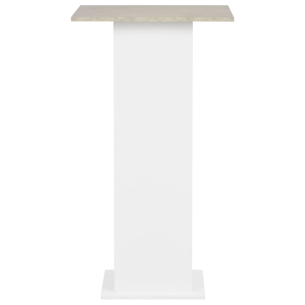 Vidaxl bartafel 60x60x110 cm wit en betonkleurig