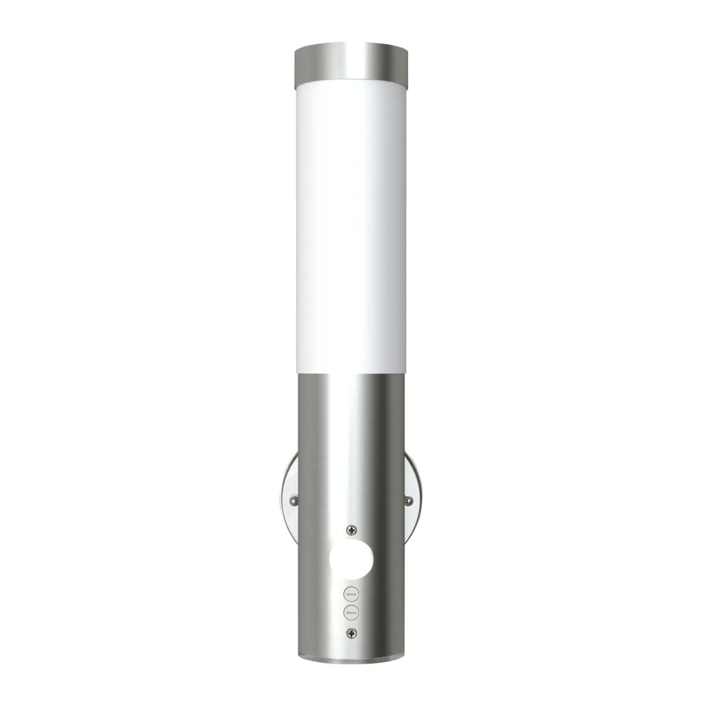 Vidaxl Außenwandlampe mit Bewegungsdetektor Edelstahl