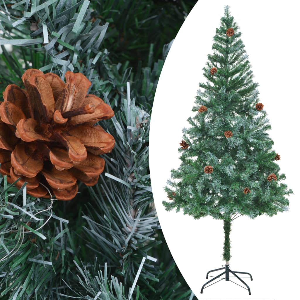 VIDAXL KUNSTKERSTBOOM mit Kiefernzapfen 180 cm