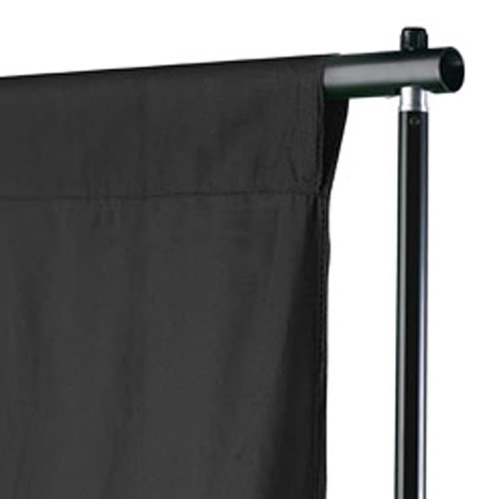 VIDAXL -Hintergrund ohne Standard 600x300 cm Baumwollschwarz