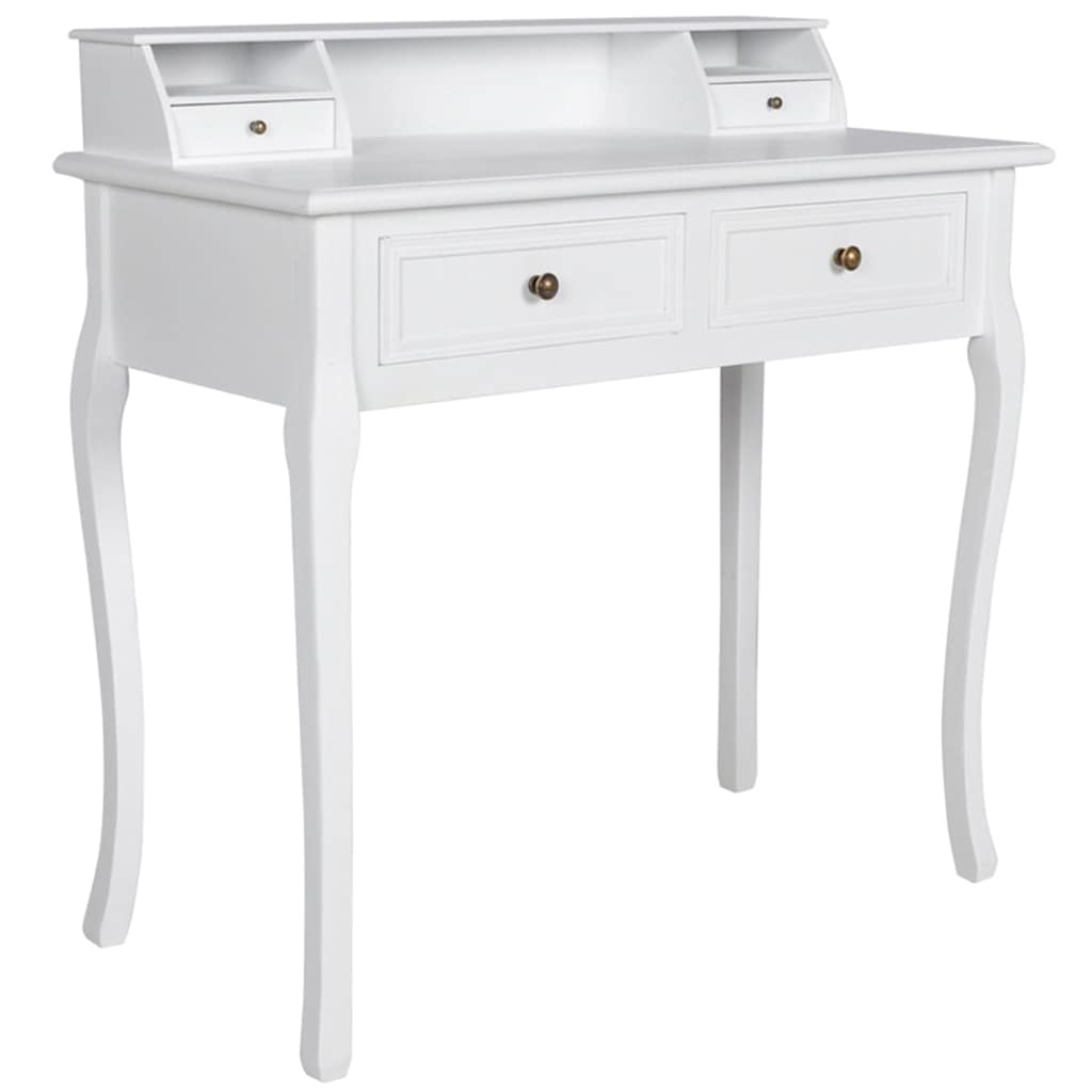 Vidaxl kaptafel femke met lades wit