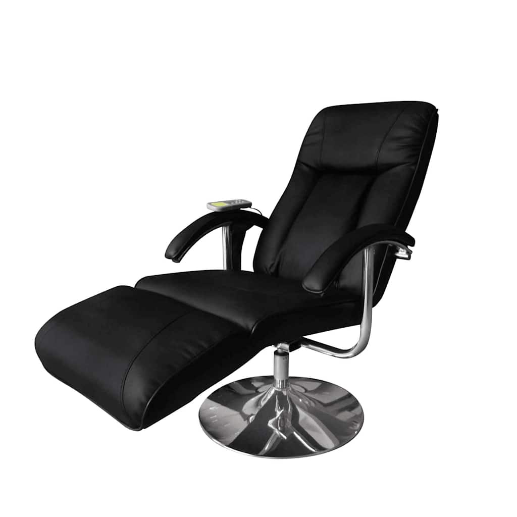 Vidaxl massagestoel kunstleer zwart