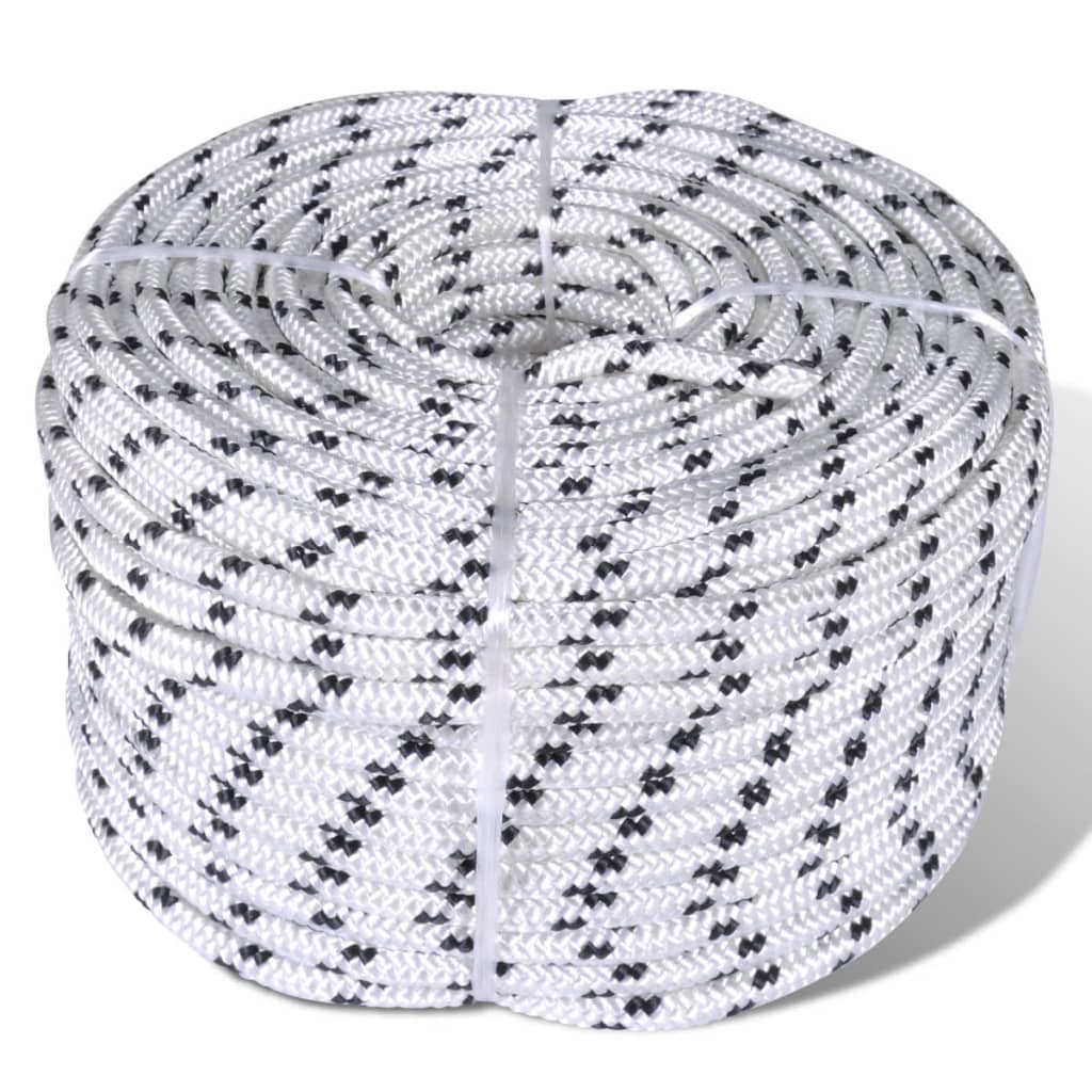 Vidaxl -Bootseil Polyester geflochten 6 mmx50m
