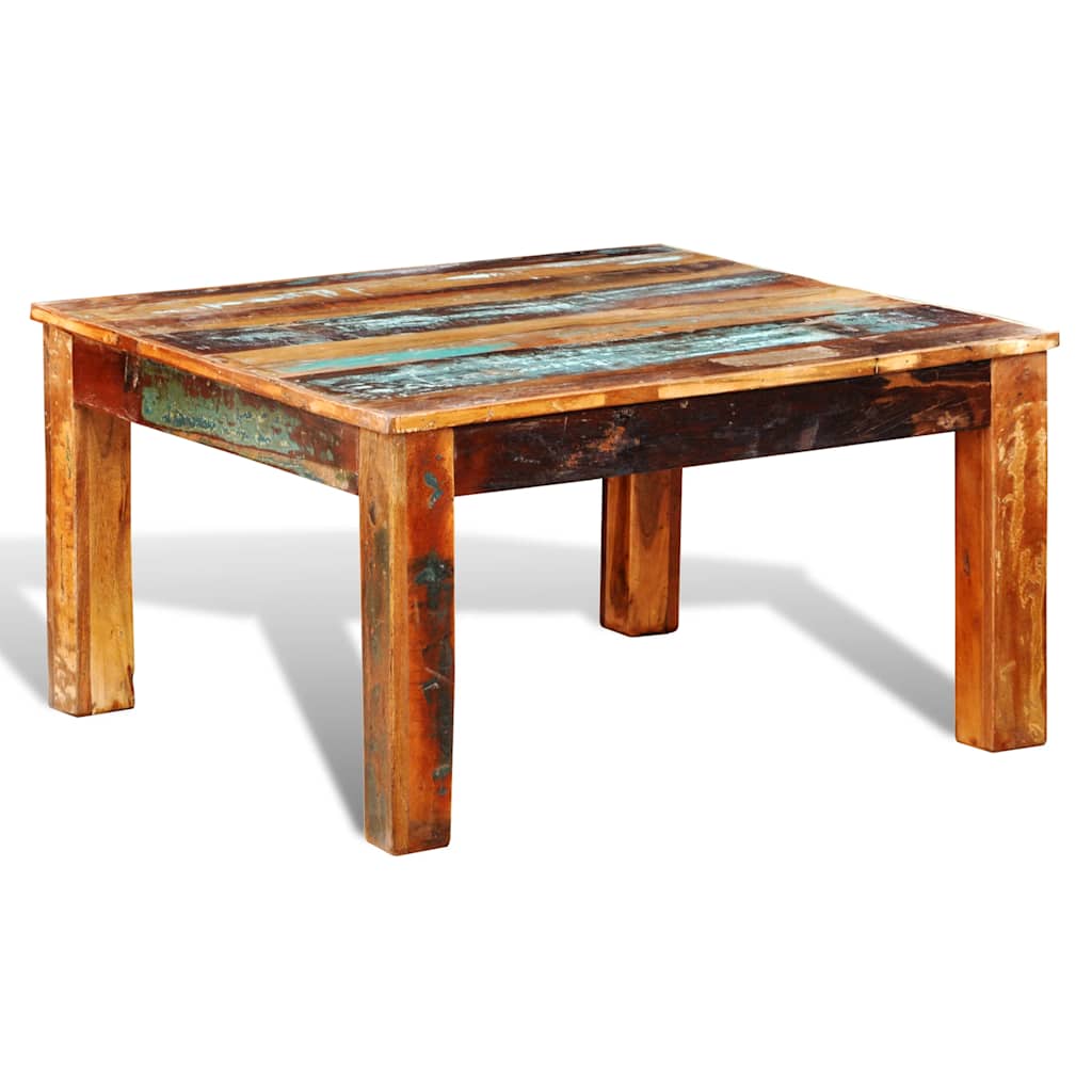 Vidaxl salontafel vierkant gerecycled hout