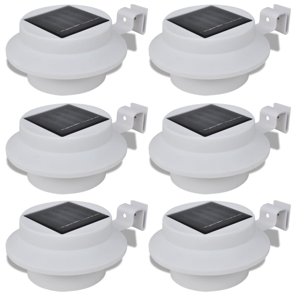 Vidaxl Solar Outdoor Lampe 6 Stück Weiß weiß