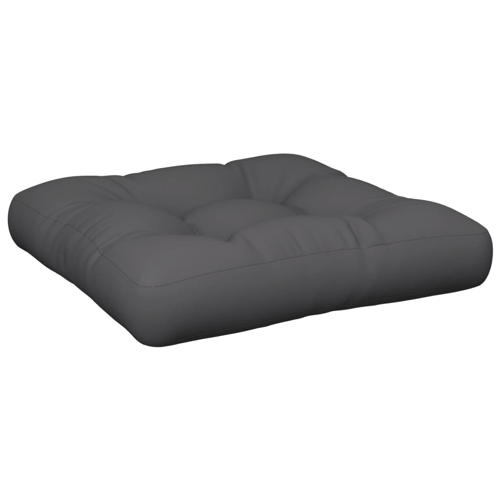 Vidaxl Palettenkissen 60 x 60 x 12 cm Stoff grau