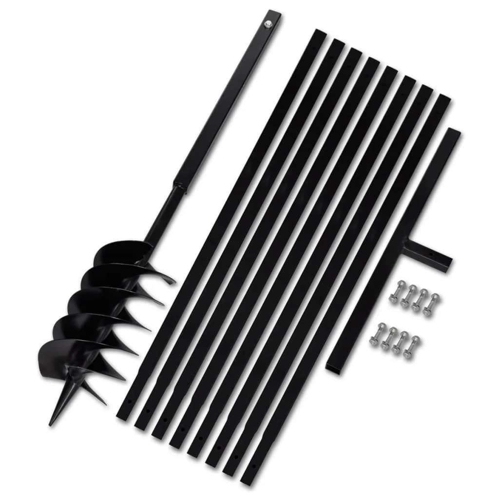 VIDAXL MOREPRALE mit Griff 150 mm und Erweiterungen 9 m (Stahl)