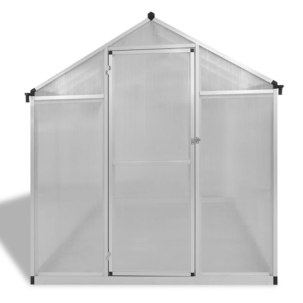 Vidaxl Tuinkas mit Basisrahmen 4,6 m² verstärktes Aluminium